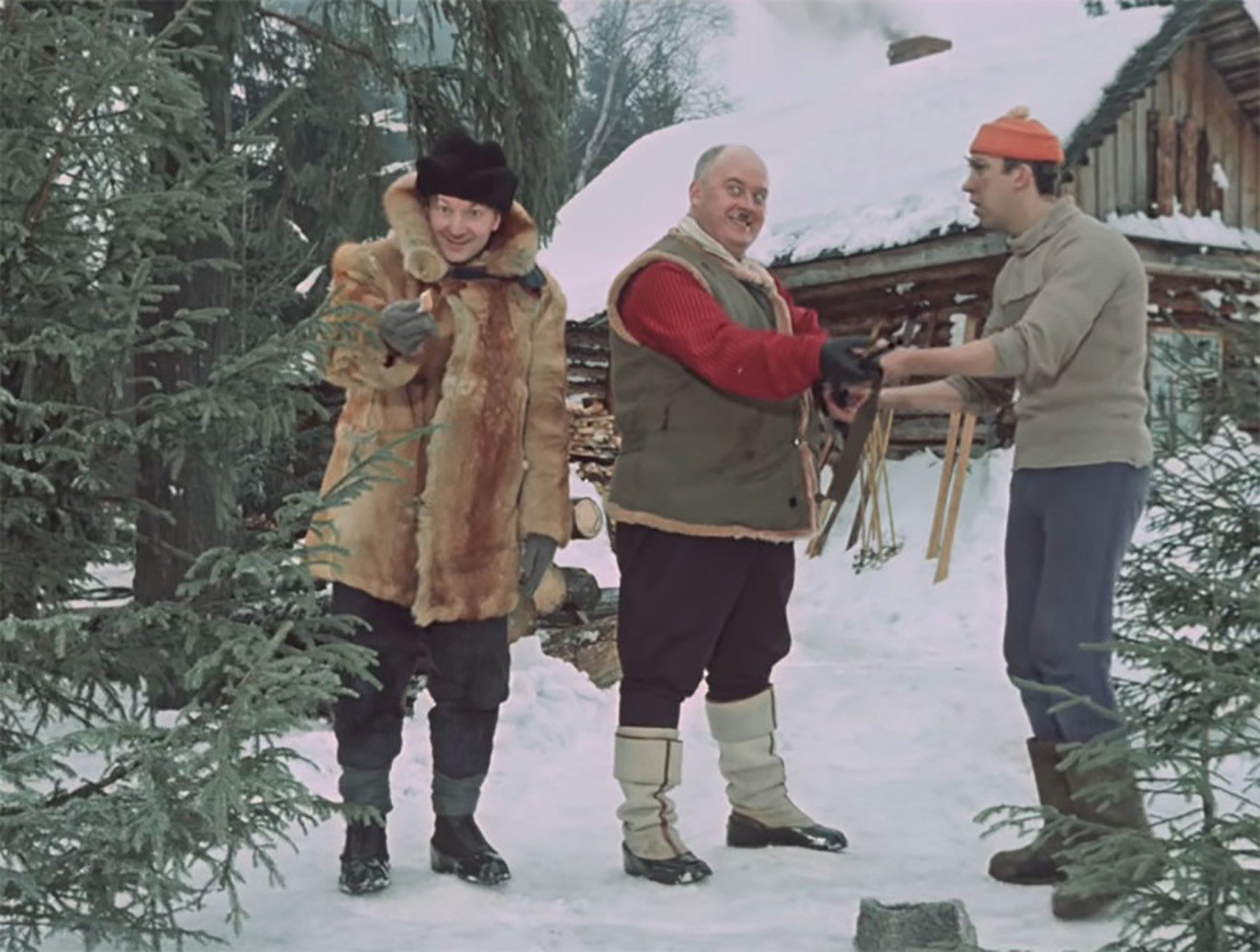 Кадр из советского новогоднего фильма